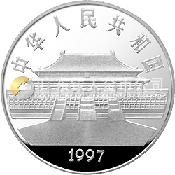 中國古代名畫系列（孔雀開屏）金銀紀念幣1盎司圓形銀質(zhì)紀念幣