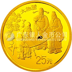 中國古代科技發(fā)明發(fā)現(xiàn)金銀鉑紀(jì)念幣（第2組）1/4盎司圓形金質(zhì)紀(jì)念幣