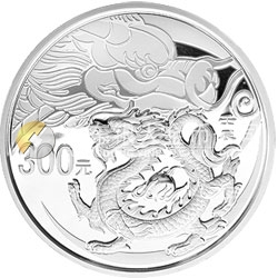 2012中國壬辰（龍）年金銀紀(jì)念幣1公斤圓形銀質(zhì)紀(jì)念幣