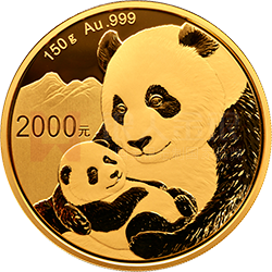 2019版熊貓金銀紀念幣150克圓形金質(zhì)紀念幣