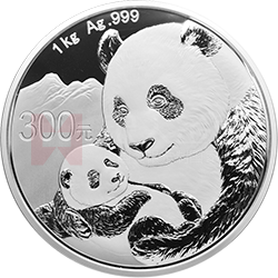 2019版熊貓金銀紀念幣1公斤圓形銀質(zhì)紀念幣