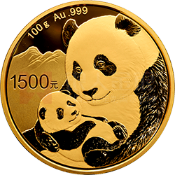 2019版熊貓金銀紀念幣100克圓形金質(zhì)紀念幣