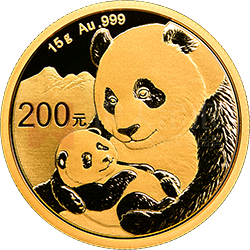 2019版熊貓金銀紀念幣15克圓形金質(zhì)紀念幣