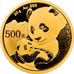 2019版熊貓金銀紀念幣30克圓形金質(zhì)紀念幣