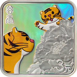 二十四節(jié)氣（光陰的故事）金銀紀念幣8克正方形銀質(zhì)紀念幣